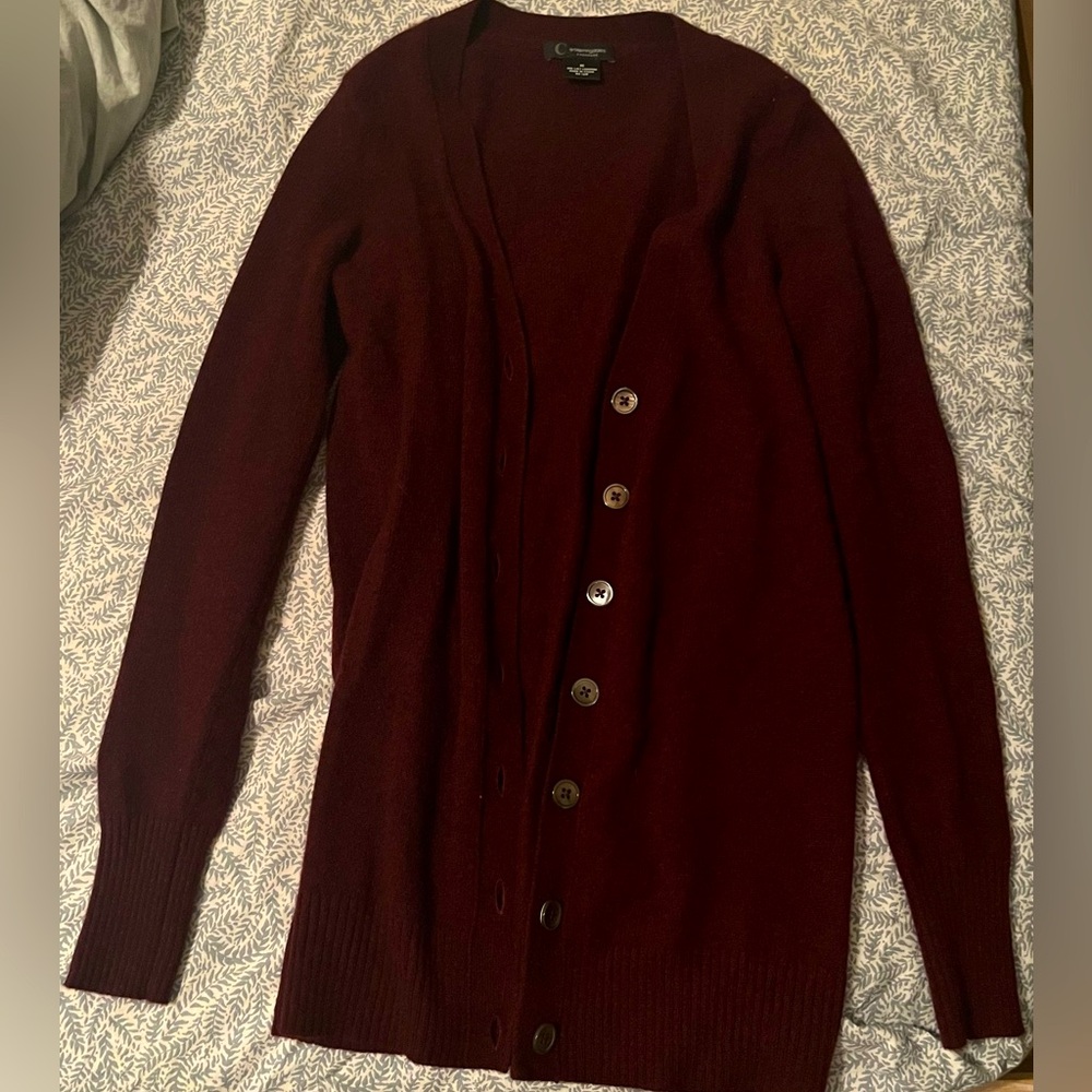 Burgundy cardigan/ super soft!